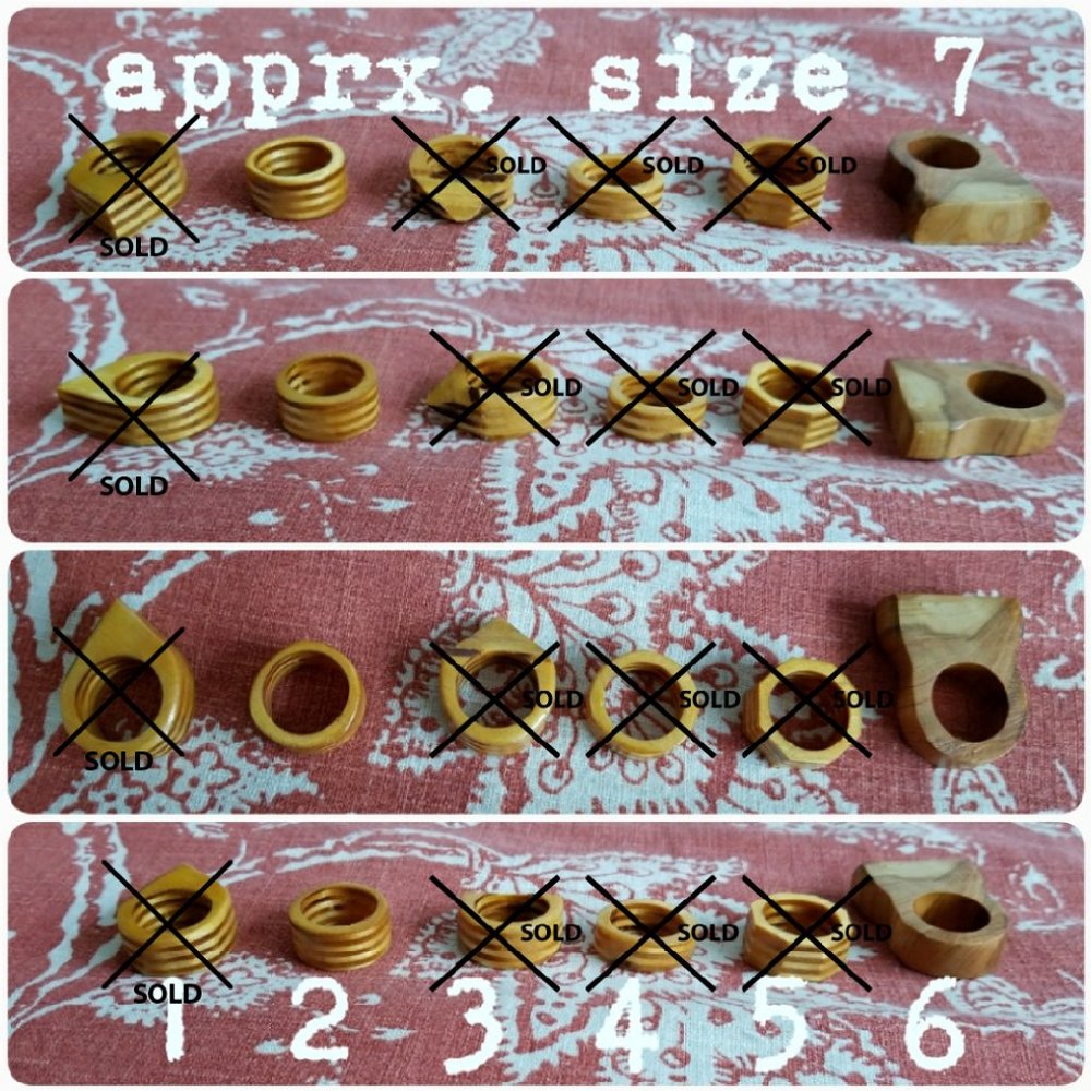 Handmade Wooden Rings